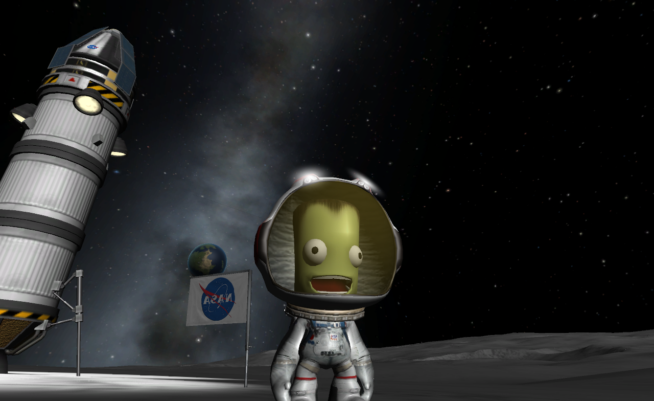 KSP - Kerbal Space Program.