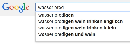 wasserpredigen