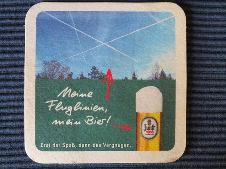 Chemtrail Bierdeckel