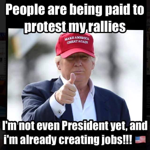 Trump schafft Arbeitsplaetze