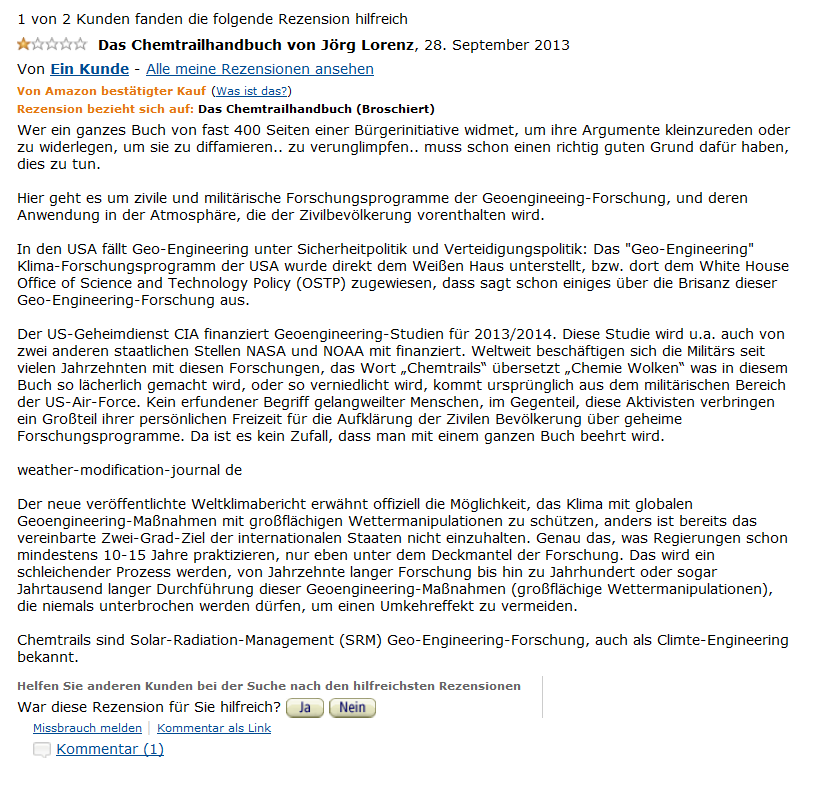 Amazon Rezension