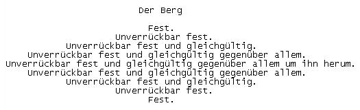 Der Berg