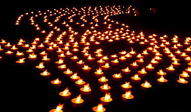 Brennende Kerzen  warme Herzen 131719