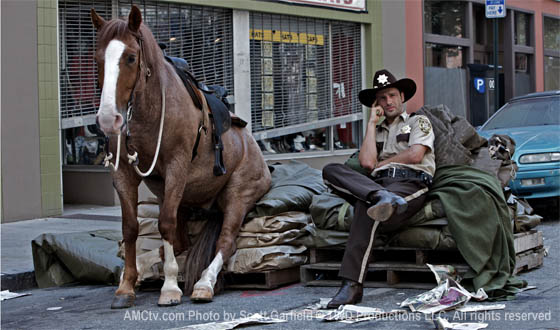 Walking dead horse rick