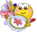 smiley broderie