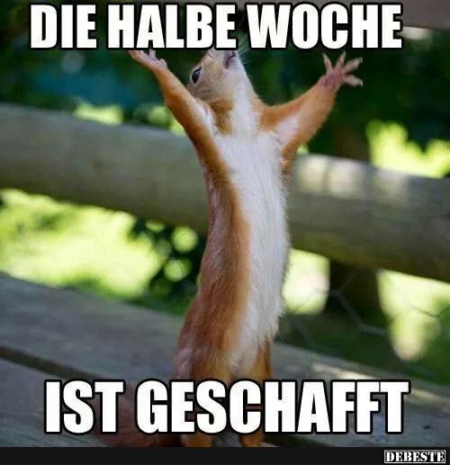 Halbe Woche geschafft