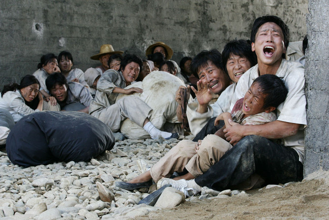 weinende Menschen in Korea