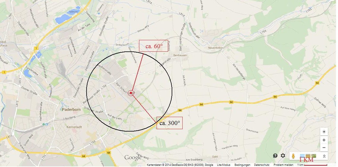 60 und 300 Winkel Freitag Anruf