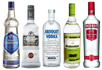 sortiment wodka