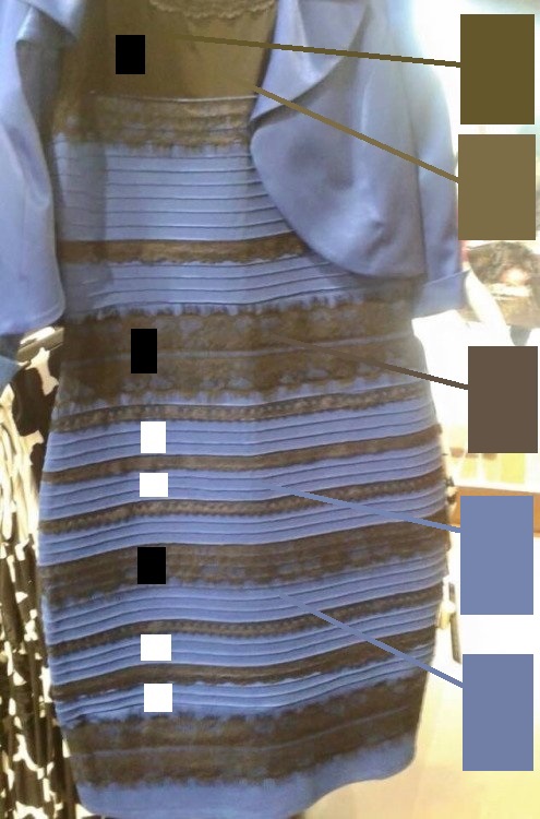 Kleid Farbe Test