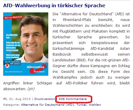 AfD Wahlwerbung