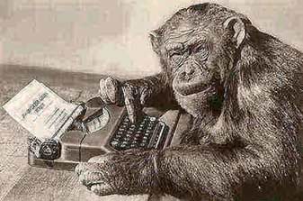 t9455cc monkey and typewriter