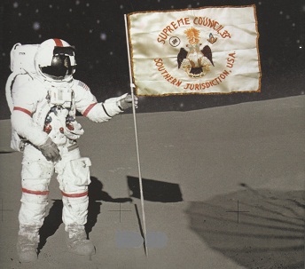 Freimaurerflagge Mond 001