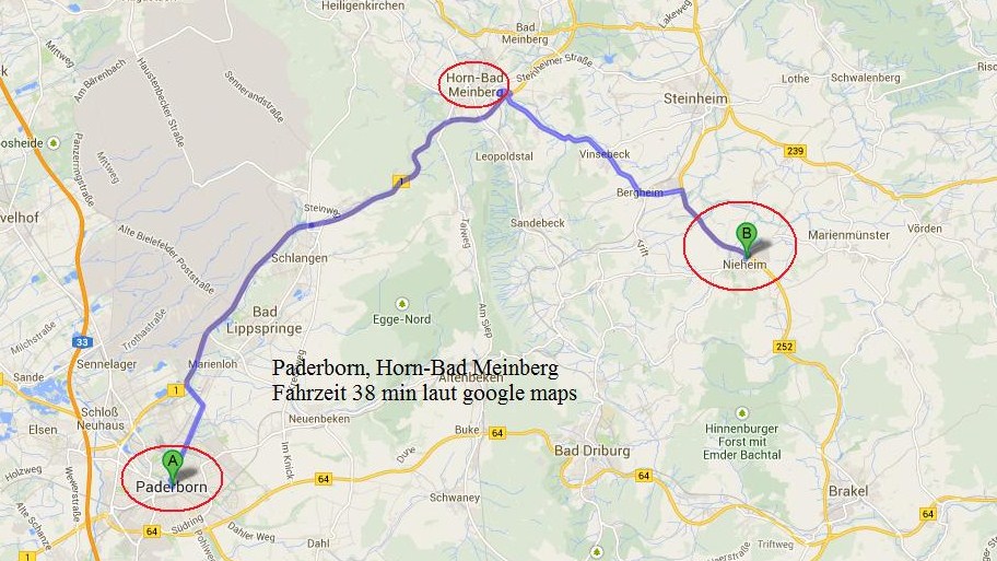 Paderborn Horn Bad Meinberg Nieheim Stre