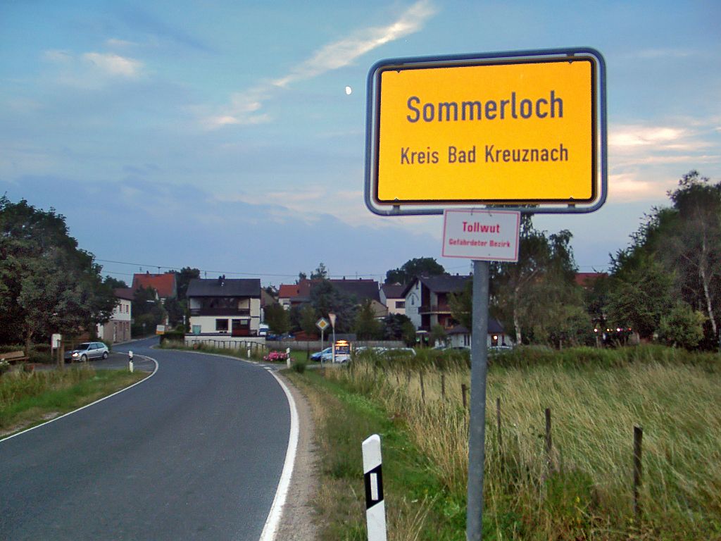 Sommerloch Schild